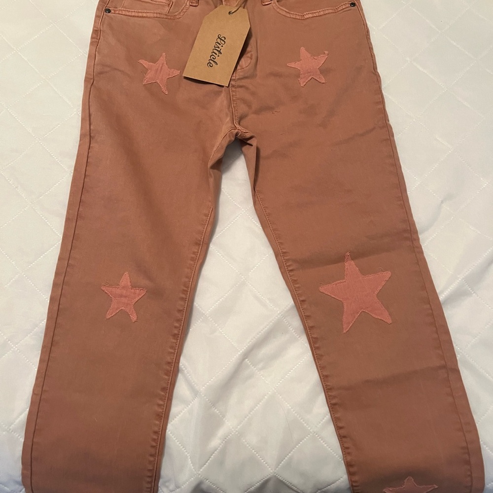 Pink Star Embellished Women's Jeans